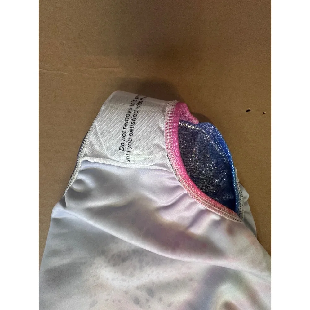 Gymnastics Leotard Butterfly Rainbow‎ Sparkle Athletic Dancewear Kids Size